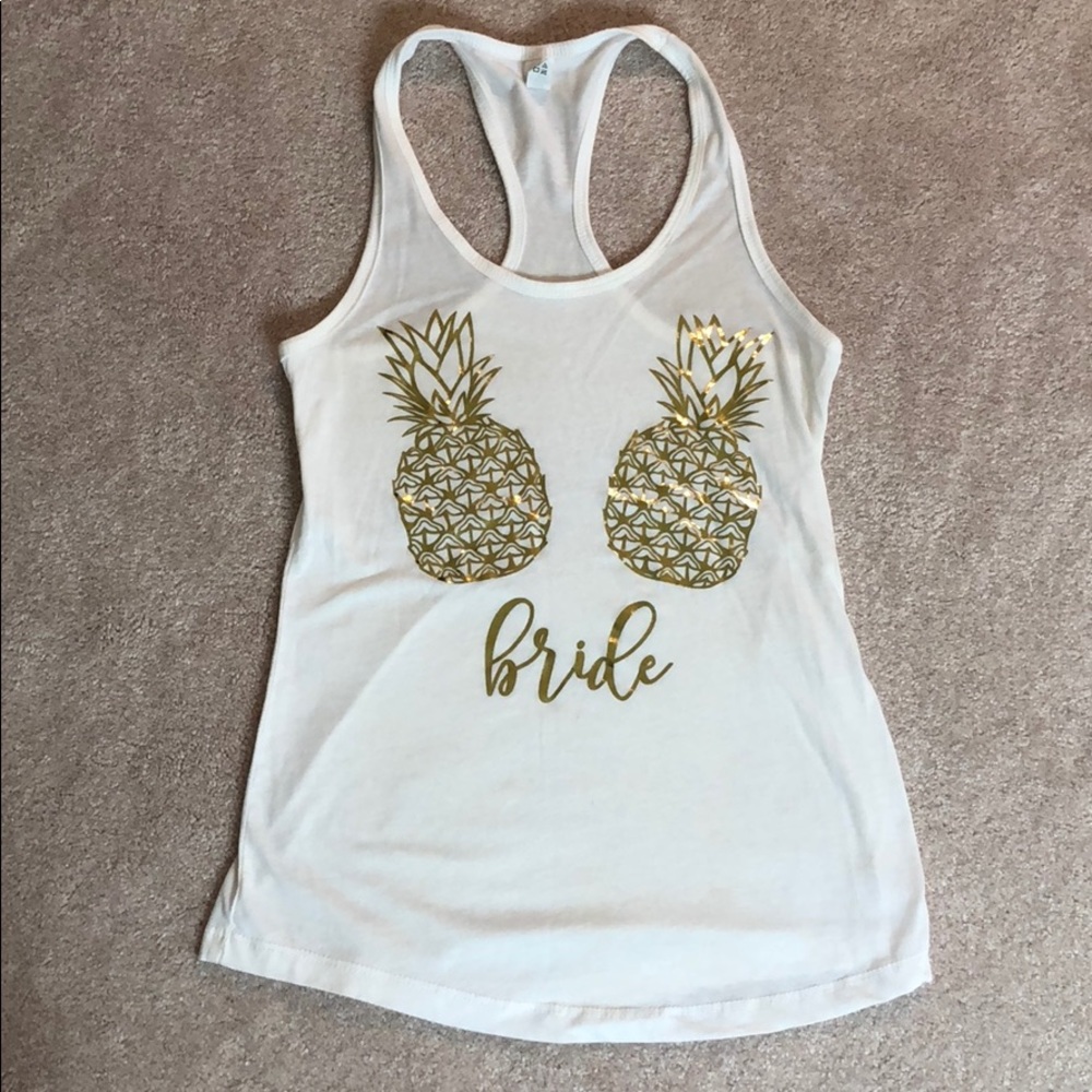 Bride Pineapple Tank Top